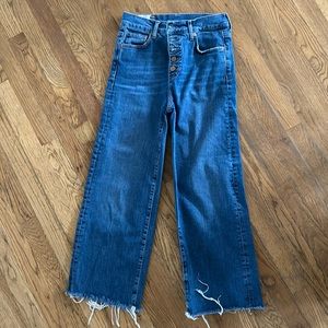 Marine Layer Wide Leg Crop Jeans size 27. Excellent condition!